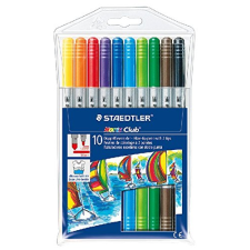 STAEDTLER Noris Club 1 - 3 mm Kétvégű Filctoll készlet -10 szín filctoll, marker