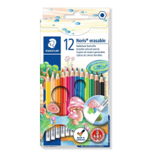 STAEDTLER Noris Club színes ceruza készlet radírral, 12 különböző szín (144 50NC12) (144 50NC12) színes ceruza