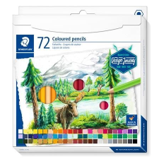 STAEDTLER Színes ceruza készlet, hatszögletû, STAEDTLER "Design Journey", 72 különbözõ szín színes ceruza