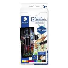 STAEDTLER Színes ceruza készlet, hatszögletû, STAEDTLER "Design Journey Super Soft", 12 különbözõ... színes ceruza