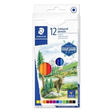 STAEDTLER Színes ceruza készlet, hatszögletű, STAEDTLER "146C", 12 különböző szín színes ceruza