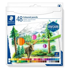 STAEDTLER Színes ceruza készlet, hatszögletű, STAEDTLER "146C", 48 különböző szín színes ceruza