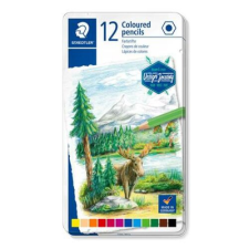 STAEDTLER Színes ceruza készlet, hatszögletű, STAEDTLER® "146M", 12 különböző metál szín színes ceruza