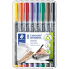 STAEDTLER Színes fóliák 8 db tartós S Lumocolor Staedtler (313 WP8)