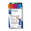 STAEDTLER Táblamarker készlet, 2 mm, kúpos, STAEDTLER "Lumocolor 351", 10 különböző szín