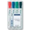 STAEDTLER Táblamarker készlet, 2 mm, kúpos, STAEDTLER "Lumocolor 351", 4 különböző szín