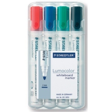 STAEDTLER Táblamarker készlet, 2 mm, kúpos, STAEDTLER &quot;Lumocolor 351&quot;, 4 különböző szín filctoll, marker