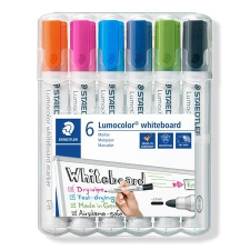 STAEDTLER Táblamarker készlet, 2 mm, kúpos, STAEDTLER &quot;Lumocolor 351&quot;, 6 különböző szín filctoll, marker