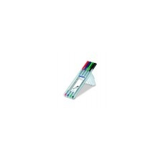 STAEDTLER Tûfilc készlet, 0,3 mm, STAEDTLER Triplus STAEDTLER Box, 4 különbözõ szín filctoll, marker