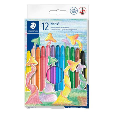 STAEDTLER Zsírkréta, csavarós, STAEDTLER "Noris 221", 12 különböző szín kréta