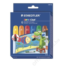 STAEDTLER Zsírkréta, zselés, STAEDTLER Noris Club, 6 különböző szín (TS2390C6) kréta