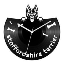  Staffordshire terrier bakelit óra falióra