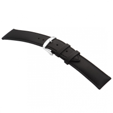 STAILER Premium Water Resistant bőr óraszíj, fekete 22/20 L óraszíj