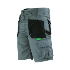 STALCO Basic Line Grey rövid munkanadrág, szürke-fekete, méret: XL