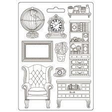 Stamperia Alterego Öntőforma A4 Cupboards and Accessories Soft Mould (1 db) gyertyaöntő forma