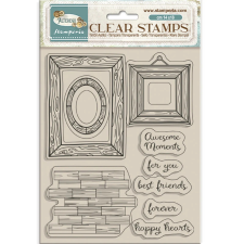 Stamperia Alterego Szilikonbélyegző A5 Frames Clear Stamps (1 csomag) bélyegző