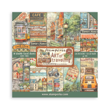 Stamperia Art of Travelling Papírkészlet 12" (30 cm) Paper Pack (10 ív) decoupage papír