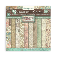 Stamperia Brocante Antiques Papírkészlet 8" (20 cm) Backgrounds Paper Pack (10 ív) decoupage papír