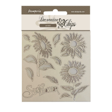 Stamperia Chipboard 14cm x 14cm - Sunflower Art dekorációs kellék