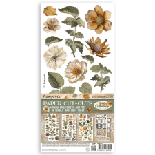 Stamperia Golden Harmony Perforált kivágatok Paper cut-outs (4 ív) matrica