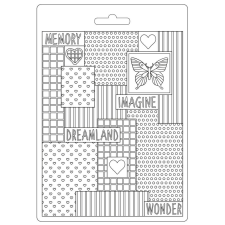 Stamperia Lágy PVC nyomóforma A5 - DayDream patchwork dekorációs kellék
