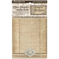 Stamperia Old Lace Rízspapír készlet A6 Backgrounds Rice Paper Backgrounds (8 ív) decoupage papír
