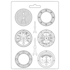 Stamperia Öntőforma A4, Lady Vagabond Lifestyle gauges / Stamperia Soft Mould (1 db) gyertyaöntő forma