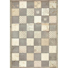 Stamperia Rizspapír A4, Alice Chessboard / Stamperia Rice Paper (1 ív) decoupage papír