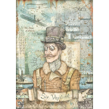 Stamperia Rizspapír A4, Sir Vagabond Aviator image / Stamperia Rice Paper (1 ív) decoupage papír
