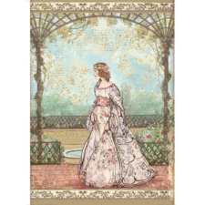 Stamperia Rizspapír A4, Sleeping Beauty Princess / Stamperia Rice Paper (1 ív) decoupage papír