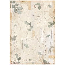 Stamperia Rizspapír A/4 Create Happiness Secret Diary leaves dekorációs kellék