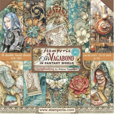 Stamperia scrapbook papír készlet - Sir Vagabond in Fantasy World 30cm x 30cm dekorációs kellék