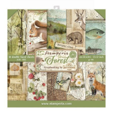 Stamperia Scrapbook papírkészlet 12" (30 cm) - Forest - Paper Pack (10 ív) decoupage papír