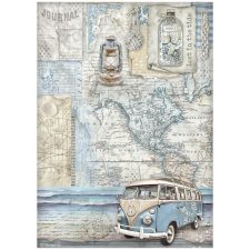 Stamperia Silent Sea Rízspapír A4 Van Rice Paper (1 ív) decoupage papír