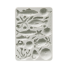 Stamperia Silent Sea Szilikon öntőforma A5 Shells and fish Silicon Mould (1 db)