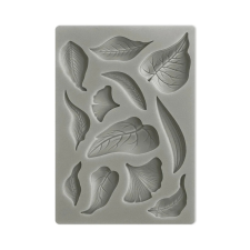 Stamperia Szilikon öntőforma A6 - Sunflower Art - Leaves - Silicon Mould (1 db) gyertyaöntő forma