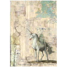 Stamperia Wonderland Rizspapír A4 Unicorn Rice Paper (1 ív) decoupage papír