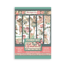 Stamperia Wonderland Washi matrica Washi Pad (8 ív) matrica