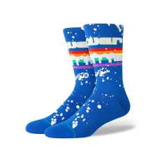 Stance overspray denver nuggets zokni unisex kék l férfi zokni