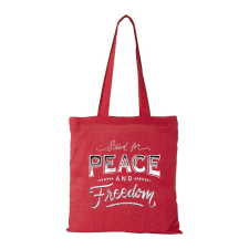  Stand for peace - Bevásárló táska Piros egyedi ajándék