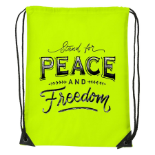 Stand for peace - Sport táska sárga tornazsák