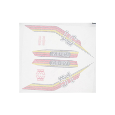 Standard Parts Grafikai készlet piros / sárga / narancs MBK 51 (10 db) egyéb motorkerékpár alkatrész