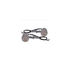 Standard Parts Hátsó irányjelző készlet Grand Retro Króm fehér motorkerékpár irányjelző