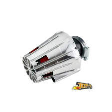 Standard Parts Levegőszűrő TunR E5 Box, 28-35mm, króm, 45º csatlakozás egyéb motorkerékpár alkatrész