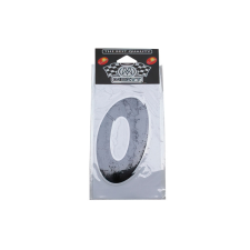 Standard Parts Szám matrica "0" fekete (9 cm) egyéb motorkerékpár alkatrész