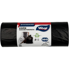 Standard szemeteszsák extra erős 160 literes fekete 10db/csg 80x120cm 30 micron tisztító- és takarítószer, higiénia