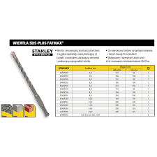 Stanley Fatmax SDS-Plus kőzetfúró 8,0x50/110mm (STA54510-QZ) szerszám kiegészítő