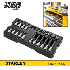 Stanley tálcás dugókulcs és rátűzőkulcs készlet Torx 1/2" 24r. dugókulcs