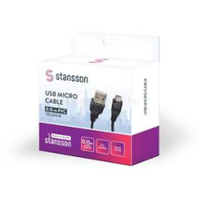 STANSSON 15cm USB micro kábel (CS-203-D) kábel és adapter