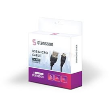 STANSSON 2m USB micro kábel (CS-206-D) kábel és adapter